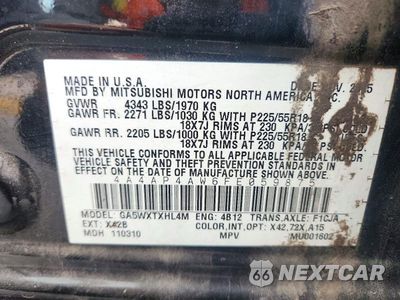 Zdjęcie 13 z 13 samochodu: 2015 MITSUBISHI OUTLANDER SPORT SE VIN:4A4AP4AW6FE059875 - miniatura