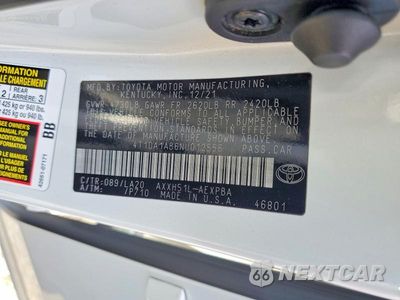 Zdjęcie 12 z 12 samochodu: 2022 TOYOTA AVALON LIMITED VIN:4T1DA1AB6NU012556 - miniatura
