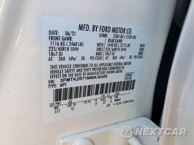 Zdjęcie 14 z 14 samochodu: 2021 FORD MUSTANG MACH-E CALIFORNIA ROUTE 1 VIN:3FMTK2R71MMA36409 - miniatura