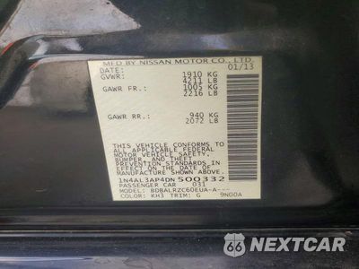 Zdjęcie 12 z 12 samochodu: 2013 NISSAN ALTIMA 2.5 VIN:1N4AL3AP4DN500332 - miniatura