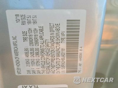 Zdjęcie 13 z 13 samochodu: 2018 HONDA CR-V EXL VIN:5J6RW2H89JA001181 - miniatura