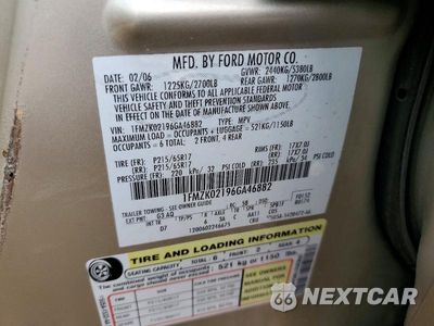 Zdjęcie 14 z 14 samochodu: 2006 FORD FREESTYLE SEL VIN:1FMZK02196GA46882 - miniatura