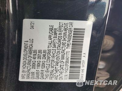 Zdjęcie 13 z 13 samochodu: 2021 HONDA ACCORD HYBRID EXL VIN:1HGCV3F58MA011770 - miniatura