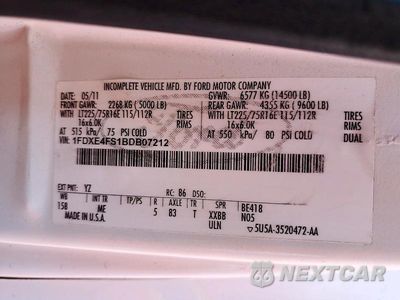 Zdjęcie 12 z 12 samochodu: 2011 FORD E450 RV VIN:1FDXE4FS1BDB07212 - miniatura