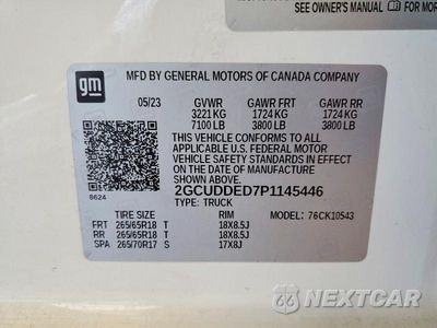 Zdjęcie 13 z 13 samochodu: 2023 CHEVROLET SILVERADO K1500 LT VIN:2GCUDDED7P1145446 - miniatura