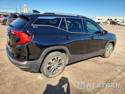 Trzecie zdjęcie samochodu z tyłu: 2018 GMC TERRAIN SLT VIN:3GKALPEX3JL143088 - miniatura