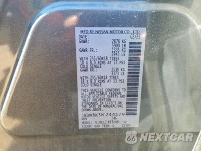 Zdjęcie 14 z 14 samochodu: 2023 NISSAN PATHFINDER SV VIN:5N1DR3BC5PC244179 - miniatura