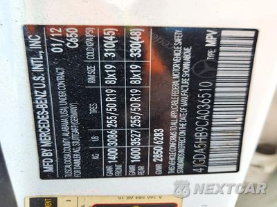 Zdjęcie 13 z 13 samochodu: 2012 MERCEDES-BENZ ML 350 4MATIC VIN:4JGDA5HB9CA036510 - miniatura
