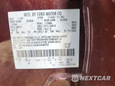 Zdjęcie 13 z 13 samochodu: 2013 FORD EDGE SEL VIN:2FMDK4JC3ABA64072 - miniatura