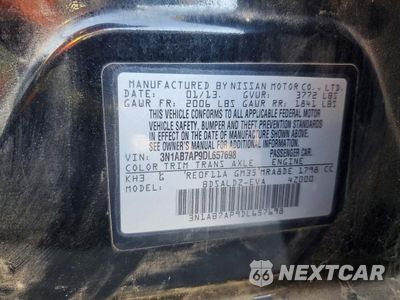 Zdjęcie 12 z 12 samochodu: 2013 NISSAN SENTRA S VIN:3N1AB7AP9DL657698 - miniatura