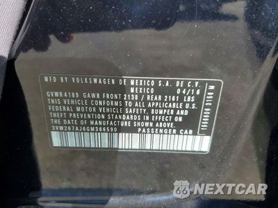 Zdjęcie 13 z 13 samochodu: 2016 VOLKSWAGEN JETTA S VIN:3VW267AJ6GM366590 - miniatura