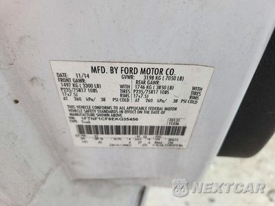Zdjęcie 12 z 12 samochodu: 2014 FORD F150 VIN:1FTNF1CF8EKG35456 - miniatura