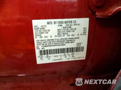 Zdjęcie 14 z 14 samochodu: 2023 FORD EXPLORER XLT VIN:1FMSK8DH6PGA53462 - miniatura
