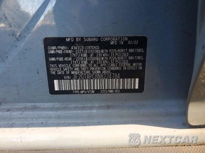 Zdjęcie 13 z 13 samochodu: 2022 SUBARU CROSSTREK PREMIUM VIN:JF2GTAPC8N8224784 - miniatura