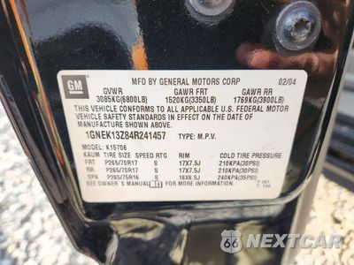 Zdjęcie 14 z 14 samochodu: 2004 CHEVROLET TAHOE K1500 VIN:1GNEK13Z84R241457 - miniatura