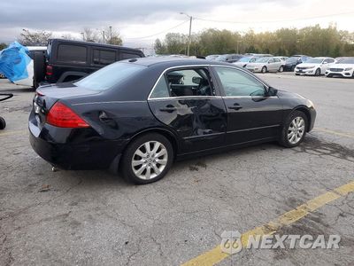 Trzecie zdjęcie samochodu z tyłu: 2007 HONDA ACCORD EX VIN:1HGCM66517A106129 - miniatura