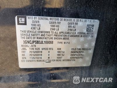 Zdjęcie 13 z 13 samochodu: 2018 CHEVROLET TRAX 1LT VIN:3GNCJPSB3JL169068 - miniatura