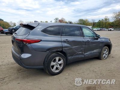Trzecie zdjęcie samochodu z tyłu: 2020 TOYOTA HIGHLANDER L VIN:5TDCZRBH5LS011541 - miniatura