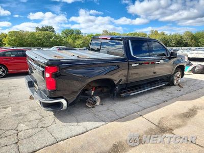Trzecie zdjęcie samochodu z tyłu: 2022 CHEVROLET SILVERADO LTD K1500 LTZ VIN:1GCUYGED4NZ232845 - miniatura