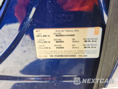 Zdjęcie 12 z 12 samochodu: 2017 TESLA MODEL X VIN:5YJXCBE23HF049959 - miniatura
