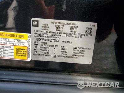 Zdjęcie 14 z 14 samochodu: 2015 GMC ACADIA SLT-1 VIN:1GKKVRKD3FJ270944 - miniatura