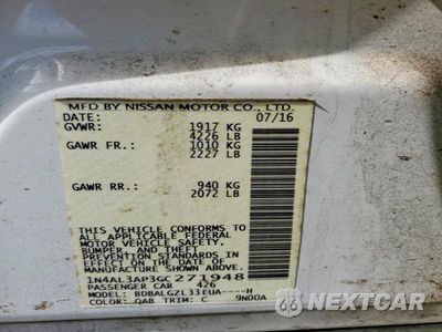 Zdjęcie 12 z 12 samochodu: 2016 NISSAN ALTIMA 2.5 S VIN:1N4AL3AP3GC271948 - miniatura