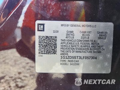 Zdjęcie 13 z 13 samochodu: 2020 CHEVROLET MALIBU LT VIN:1G1ZD5ST3LF057304 - miniatura