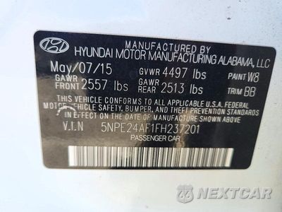Zdjęcie 12 z 12 samochodu: 2015 HYUNDAI SONATA SE VIN:5NPE24AF1FH237201 - miniatura
