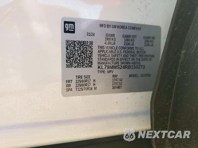 Zdjęcie 12 z 12 samochodu: 2024 CHEVROLET TRAILBLAZER LS VIN:KL79MMS24RB150273 - miniatura