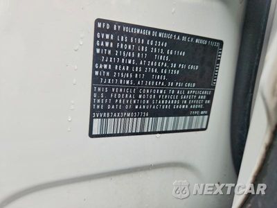 Zdjęcie 13 z 13 samochodu: 2023 VOLKSWAGEN TIGUAN S VIN:3VVRB7AX3PM037736 - miniatura