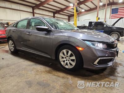 Czwarte zdjęcie samochodu z boku: 2019 HONDA CIVIC LX VIN:2HGFC2F61KH599533 - miniatura