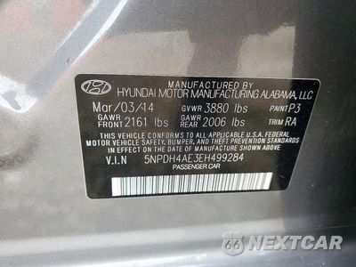 Zdjęcie 12 z 12 samochodu: 2014 HYUNDAI ELANTRA SE VIN:5NPDH4AE3EH499284 - miniatura