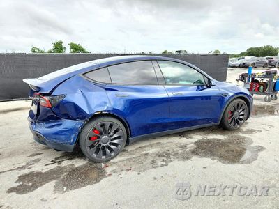 Trzecie zdjęcie samochodu z tyłu: 2022 TESLA MODEL Y VIN:7SAYGDEF1NF380268 - miniatura