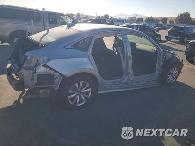 Trzecie zdjęcie samochodu z tyłu: 2022 HONDA CIVIC LX VIN:2HGFE2F27NH520720 - miniatura