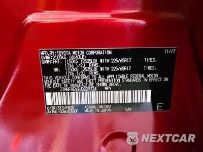 Zdjęcie 14 z 14 samochodu: 2018 TOYOTA RAV4 LE VIN:JTMBFREV9JD229724 - miniatura