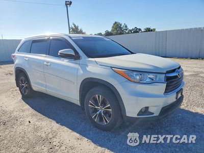 Czwarte zdjęcie samochodu z boku: 2016 TOYOTA HIGHLANDER XLE VIN:5TDJKRFH3GS225777 - miniatura