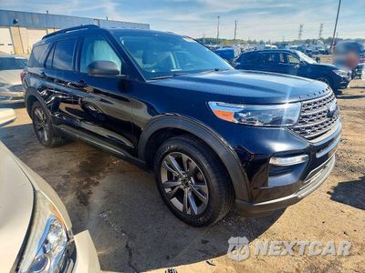 Czwarte zdjęcie samochodu z boku: 2021 FORD EXPLORER XLT VIN:1FMSK8DH3MGA39384 - miniatura