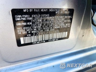 Zdjęcie 13 z 13 samochodu: 2015 SUBARU XV CROSSTREK 2.0 PREMIUM VIN:JF2GPACC2F9321405 - miniatura