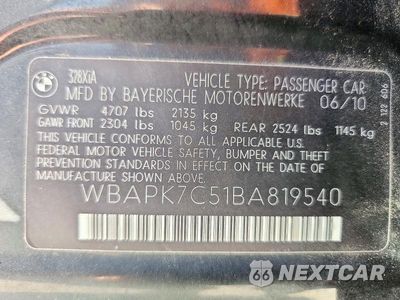 Zdjęcie 13 z 13 samochodu: 2011 BMW 328 XI VIN:WBAPK7C51BA819540 - miniatura