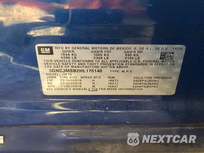 Zdjęcie 14 z 14 samochodu: 2017 CHEVROLET TRAX PREMIER VIN:3GNCJMSB2HL176148 - miniatura