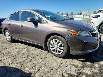 Czwarte zdjęcie samochodu z boku: 2012 HONDA CIVIC LX VIN:19XFB2F55CE387353 - miniatura