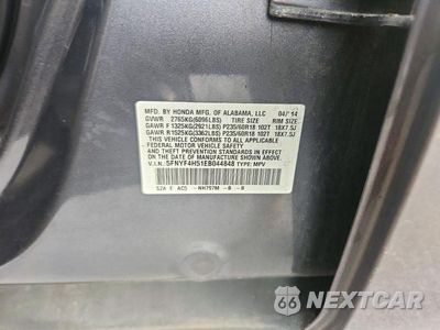 Zdjęcie 13 z 13 samochodu: 2014 HONDA PILOT EXL VIN:5FNYF4H51EB044848 - miniatura