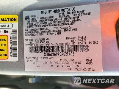 Zdjęcie 12 z 12 samochodu: 2016 LINCOLN MKZ VIN:3LN6L2G97GR621405 - miniatura