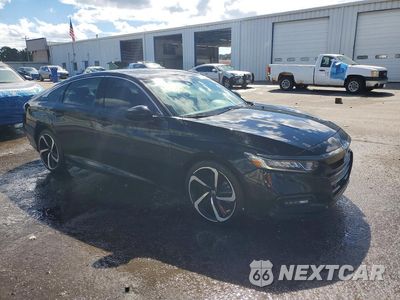 Czwarte zdjęcie samochodu z boku: 2018 HONDA ACCORD SPORT VIN:1HGCV1F36JA241869 - miniatura