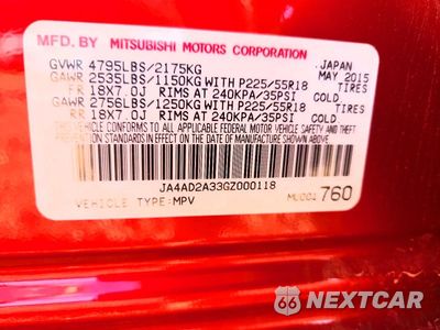 Zdjęcie 13 z 13 samochodu: 2016 MITSUBISHI OUTLANDER ES VIN:JA4AD2A33GZ000118 - miniatura