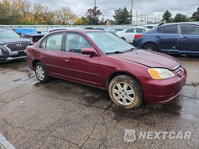 Czwarte zdjęcie samochodu z boku: 2003 HONDA CIVIC EX VIN:1HGES26713L010640 - miniatura