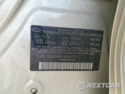 Zdjęcie 12 z 12 samochodu: 2017 HYUNDAI ELANTRA VALUE EDITION VIN:5NPD84LF6HH171903 - miniatura