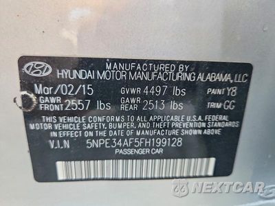 Zdjęcie 12 z 12 samochodu: 2015 HYUNDAI SONATA LIMITED VIN:5NPE34AF5FH199128 - miniatura