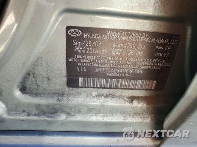 Zdjęcie 12 z 12 samochodu: 2010 HYUNDAI SONATA GLS VIN:5NPET4ACXAH636345 - miniatura