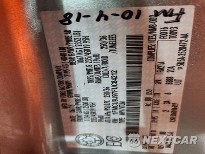 Zdjęcie 13 z 13 samochodu: 2015 FORD ESCAPE TITANIUM VIN:1FMCU9J97FUC84212 - miniatura